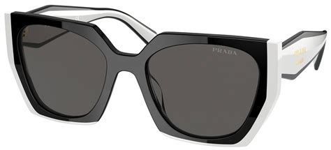 prada sunglasses black and white frame